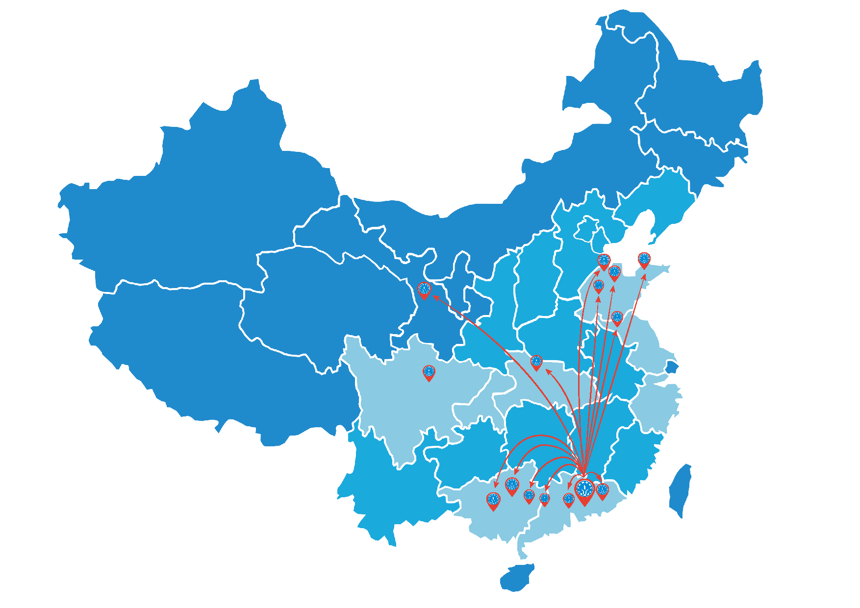 長(cháng)隆科技全國工廠(chǎng)布局